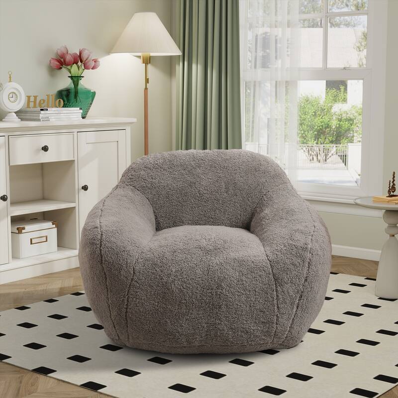 Teddy Bean Bag Chairs,Lazy Sofa Bean Bag Chairs with Armrest