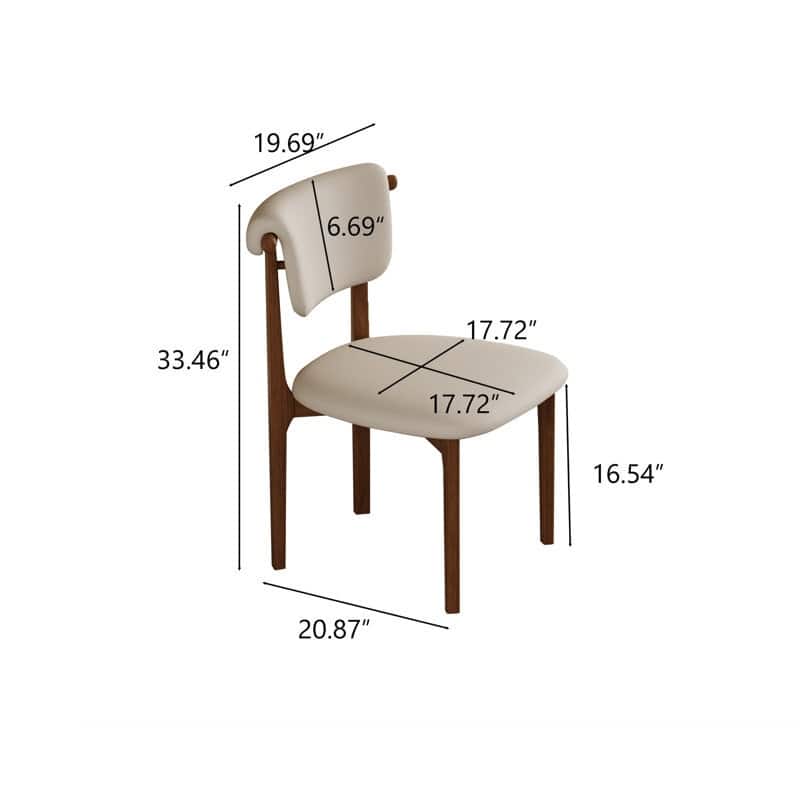71" Modern Rectangular Dining Table with Stone Table-top, Wood Legs
