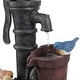 preview thumbnail 6 of 8, Resin Farmhouse Barrels and Water Pump Outdoor Patio Fountain