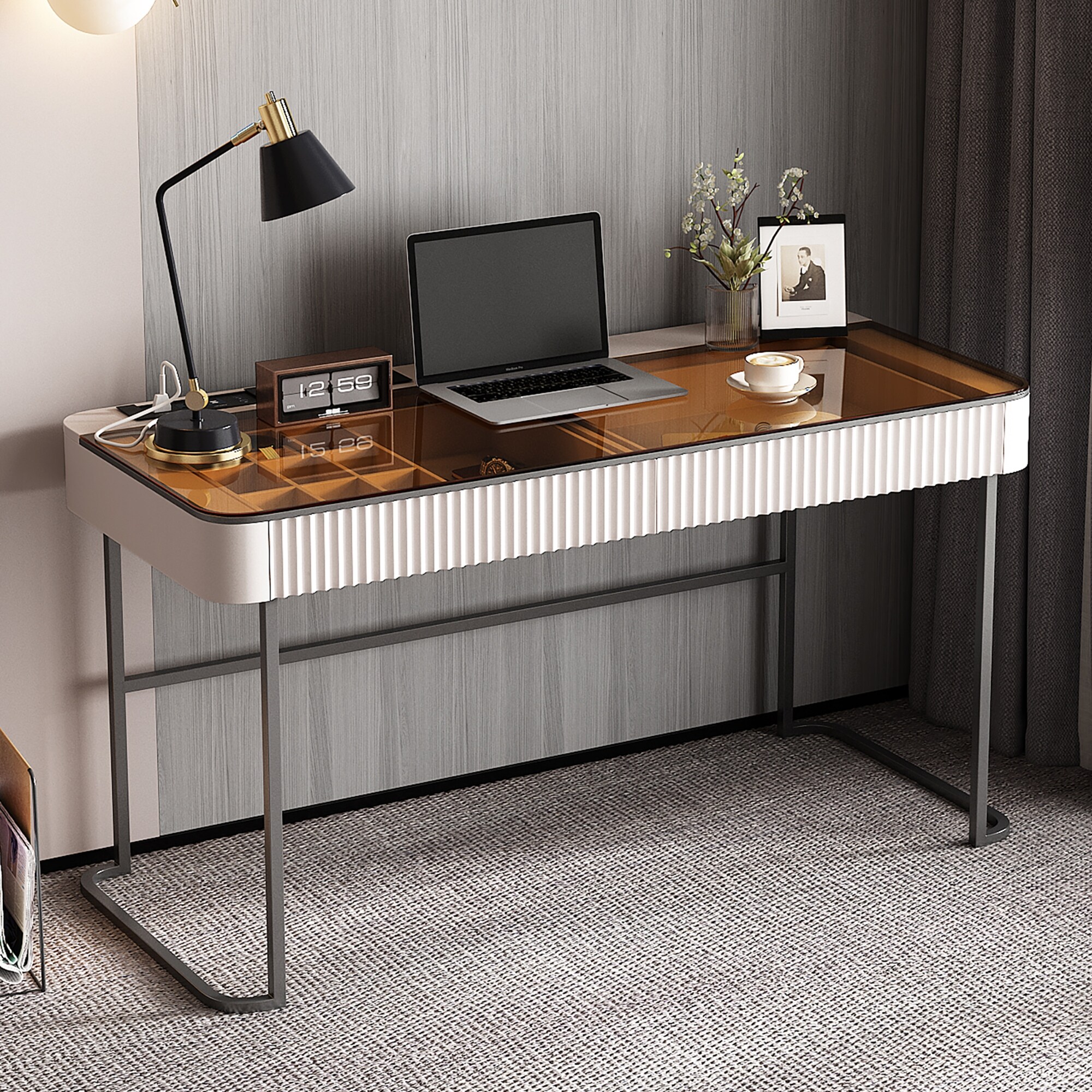 Home-Office-Desk,-Computer-
