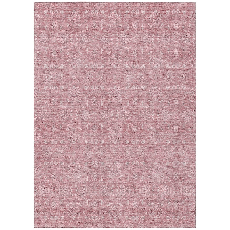 HomeRoots Floral Transitional Rectangle Outdoor Rug