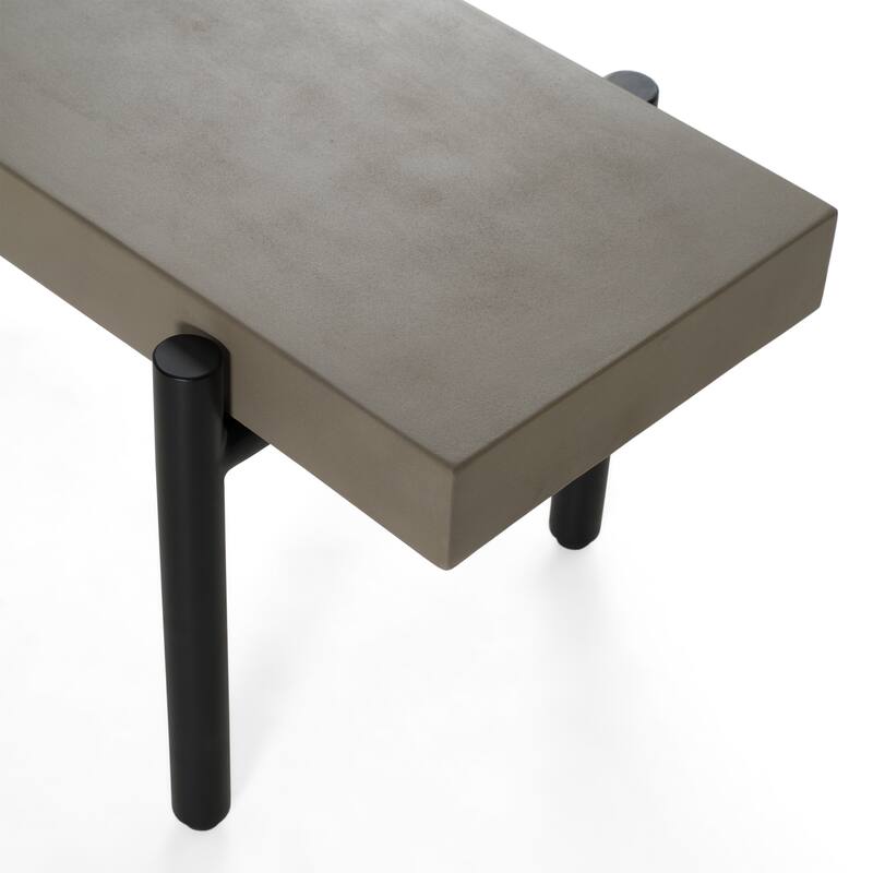 Modrest Timlin Modern Concrete & Metal Bench
