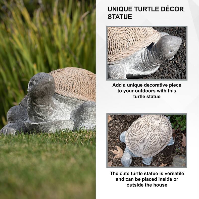 XBrand Turtle Statue, Indoor or Outdoor Décor, Garden Décor, Turtle Garden Statue, Turtle Statuary