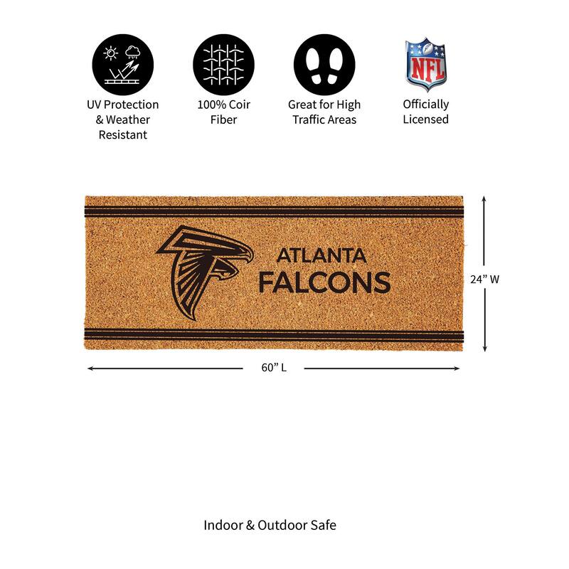 Atlanta Falcons Monochrome Indoor/Outdoor Coir Door Mat