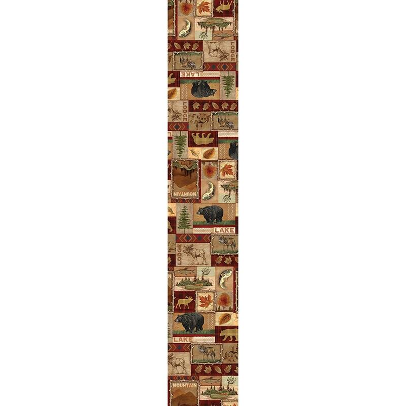 Laural Home Lodge Collage Table Runner