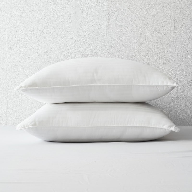 Cooling Luxury Gel Fiber Pillows with 100% Cotton Cover (Set of 2) - Becky Cameron - White
