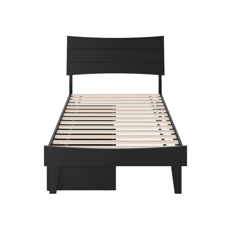 Phoenix Wood Platform Bed with Storage Drawers