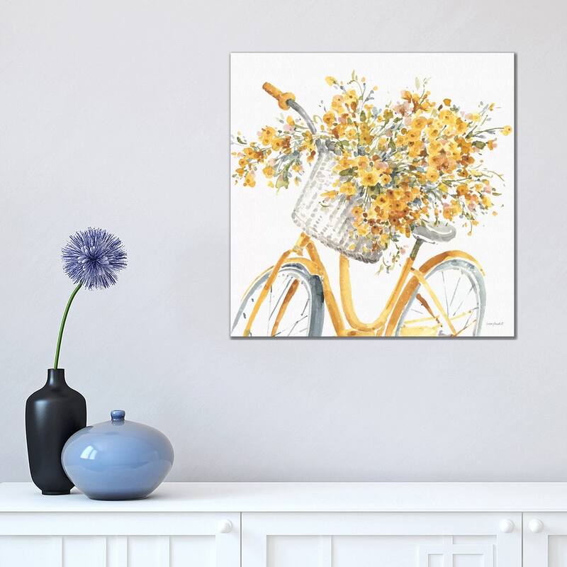 iCanvas "Happy Yellow VIIB" by Lisa Audit Canvas Print - 18x18x1.5