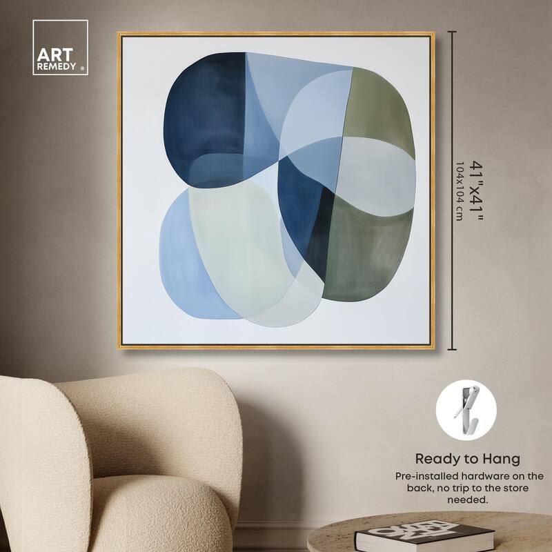 Serene Overlap II Canvas by Art Remedy