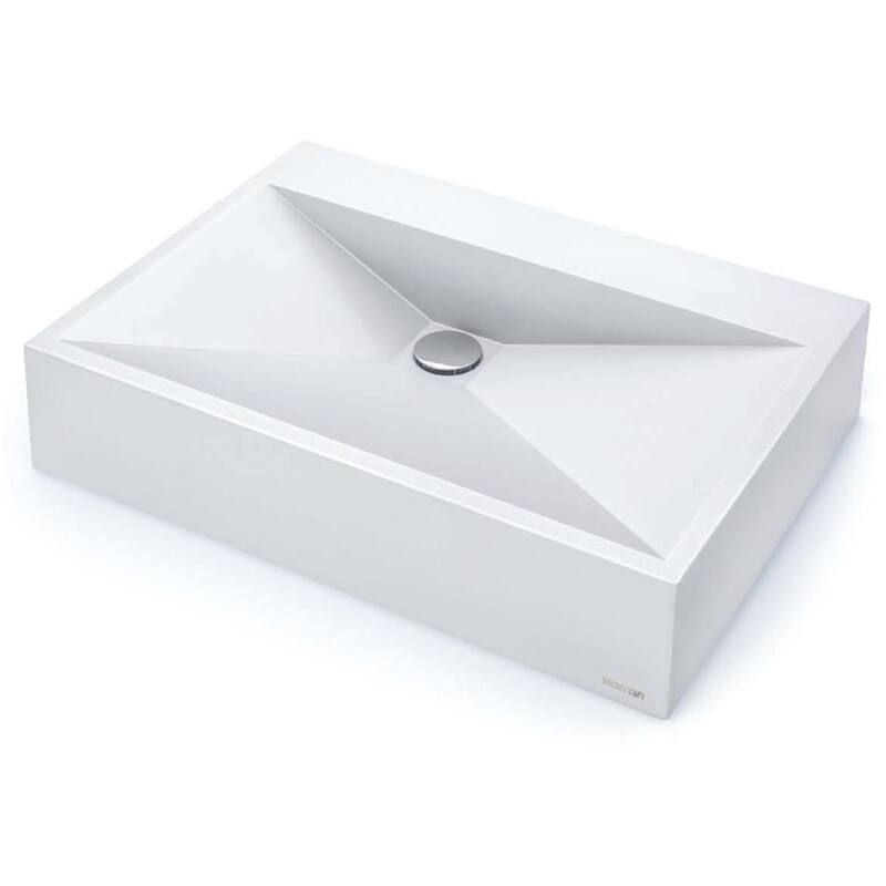 Karran USA SQS100 Sternhagen 24-1/4" Rectangular Quartz Composite - White