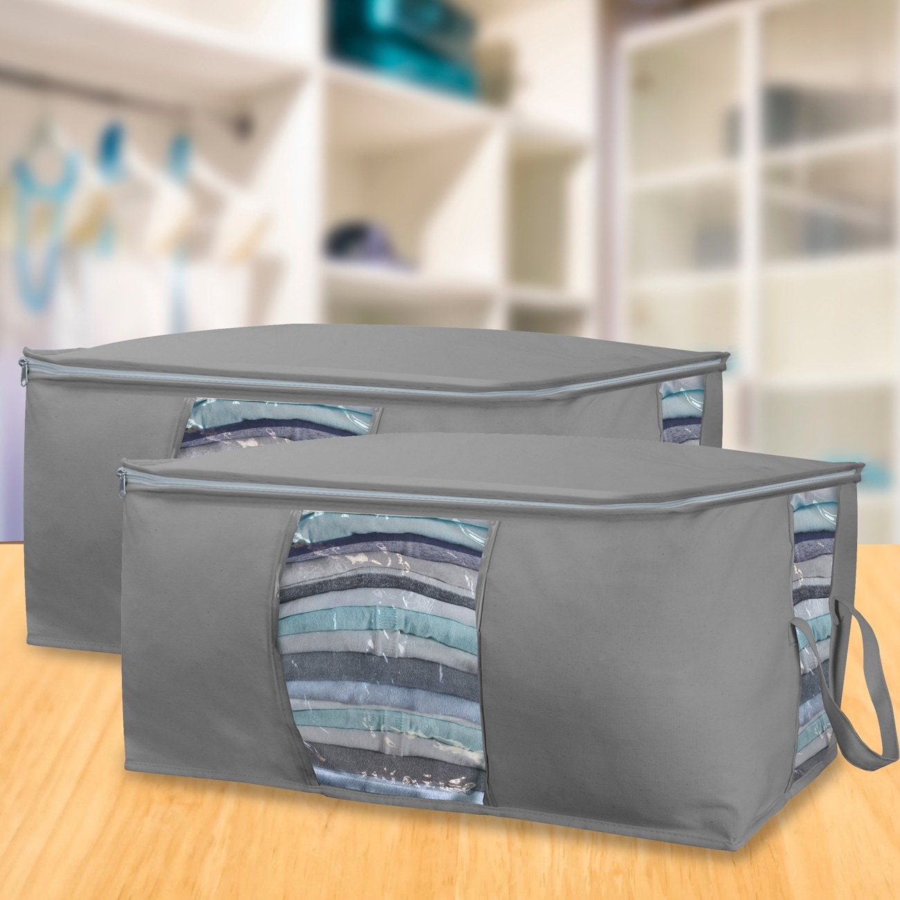 Bed bath and beyond silver storage bags online