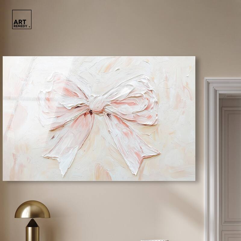 Relief Ribbons Acrylic by Art Remedy, Ready to Hang