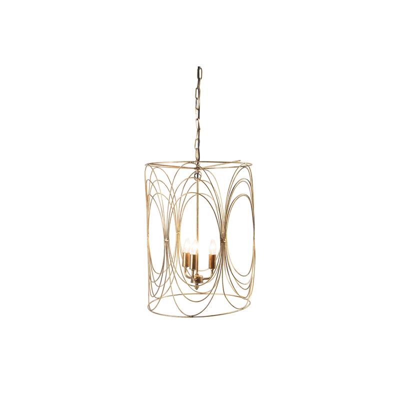 Art Deco Swirled Wire Ceiling Light