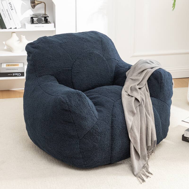 Bean Bag Chair Soft Fluffy Lazy Sofa with Memory Foam