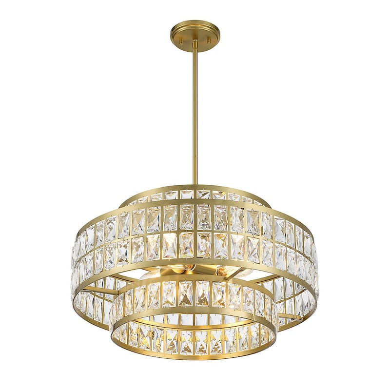 Savoy House 7-9046-4 Renzo 4 Light 22" Wide Crystal Waterfall