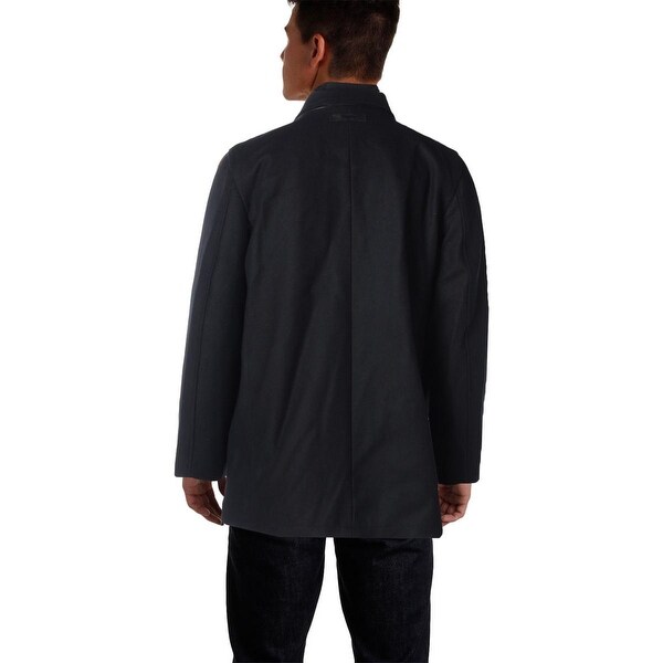 calvin klein double zipper coat