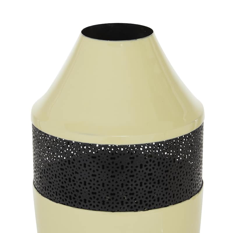 Metal Vase - Yellow or White - Roche River Decor