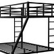 preview thumbnail 8 of 8, Modern Metal Frame Twin XL over Queen Bunk Bed, Space-Saving, Noise Reduced, No Box Spring Needed