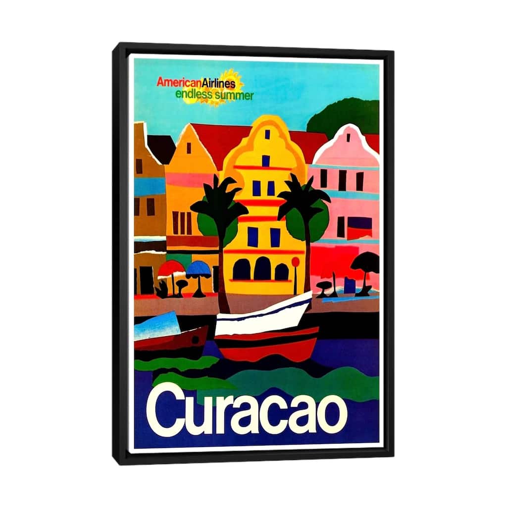 iCanvas "Curacao" by Unknown Artist Framed Canvas Print
