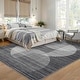 preview thumbnail 18 of 31, Garvee Washable Semicircle Geometric Stripes Area Rug