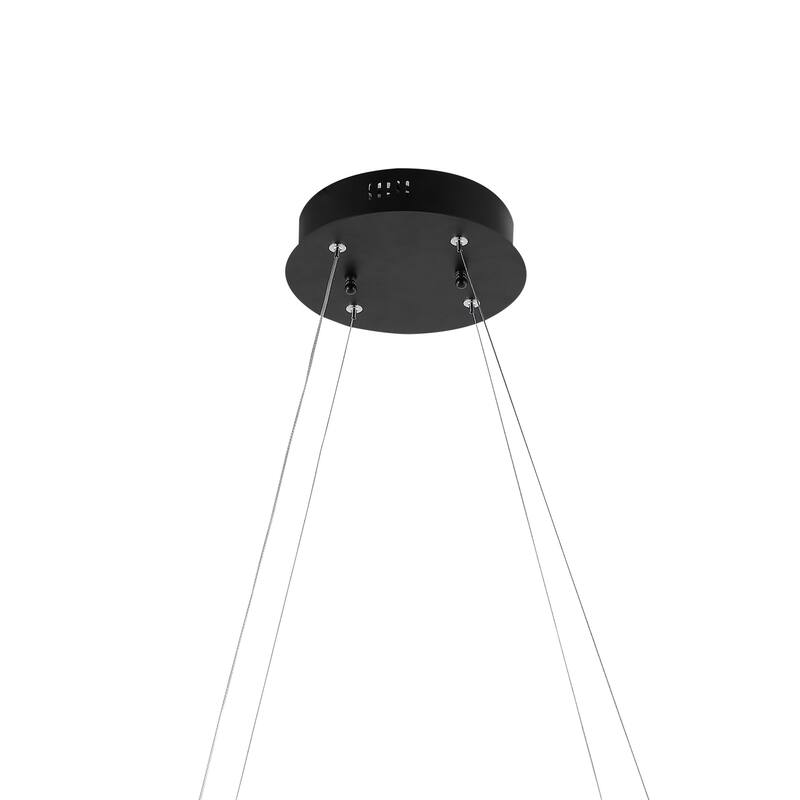 Juno 40.75" 5-Light Bohemian Coastal Iron Linear Integrated LED Pendant, Black by JONATHAN Y - 5 Light