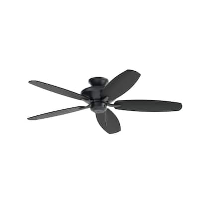 Kichler Renew Patio 52 inch Ceiling Fan Satin Black with Reversible Blades