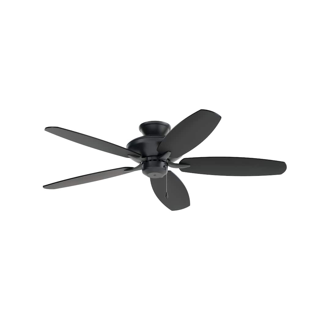 Kichler Renew Patio 52 inch Ceiling Fan Satin Black with Reversible Blades