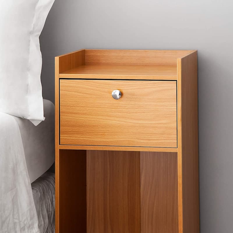 Yak About It® Extra Tall 2-shelf Nightstand End Table by DormCo