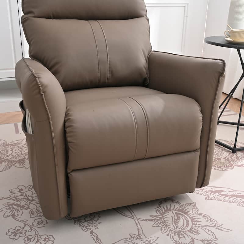 Rocking Recliner Chair,360 Degree Swivel Nursery Rocking Chair,Glider Chair,Modern Small Rocking Swivel Recliner Chair