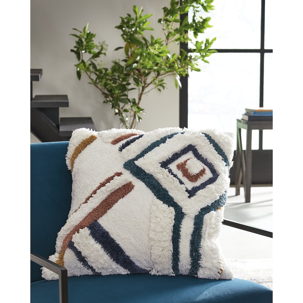 Signature Design by Ashley Evermore White/Blue Pillow (Set of 4)