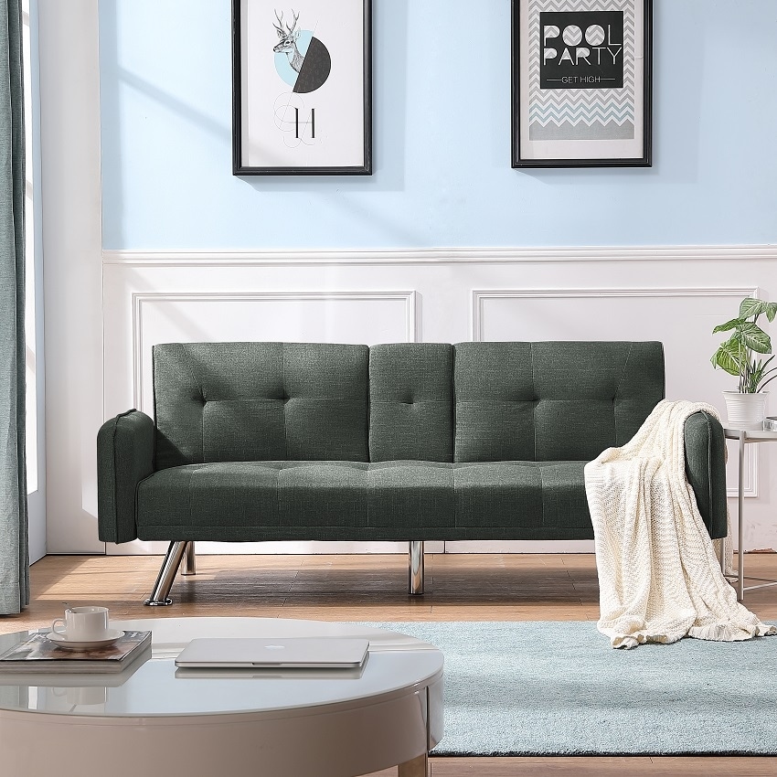 Small futon with shop arms