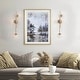 preview thumbnail 5 of 44, Bola Modern Gold 3-Light Chandelier Orb Glass Vanity Lights Wall Sconces