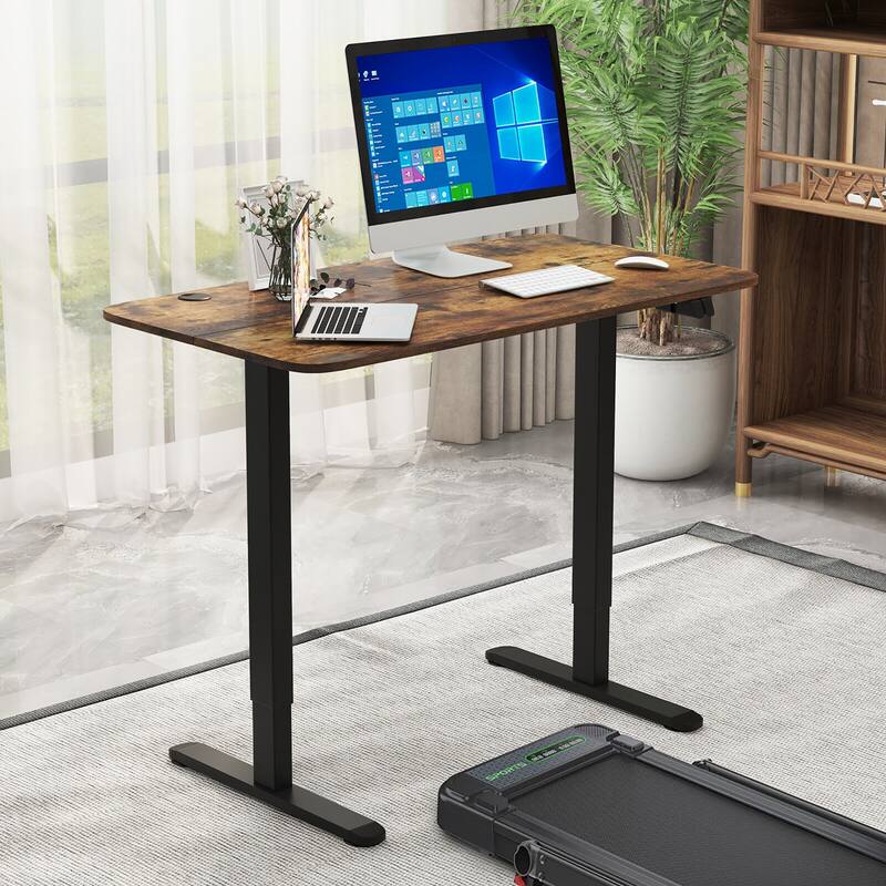 Gymax Electric Standing Desk Adjustable Stand up Computer Desk