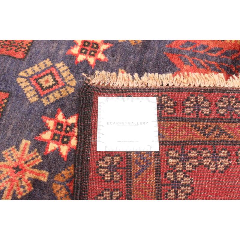 ECARPETGALLERY Hand-knotted Teimani Red Wool Rug - 2'9 x 4'9