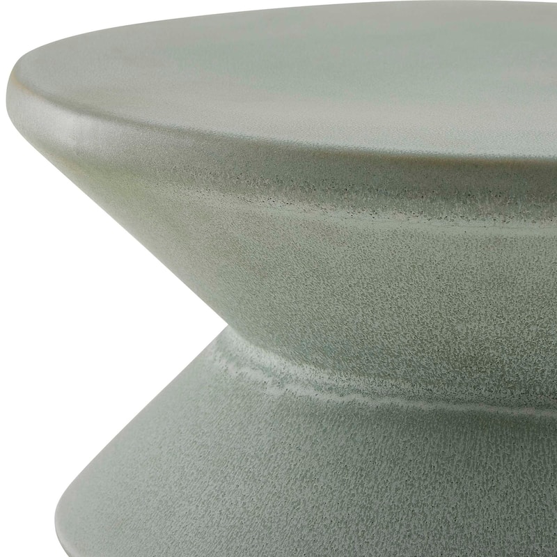 Uttermost Imogene Seafoam Glaze Garden Stool