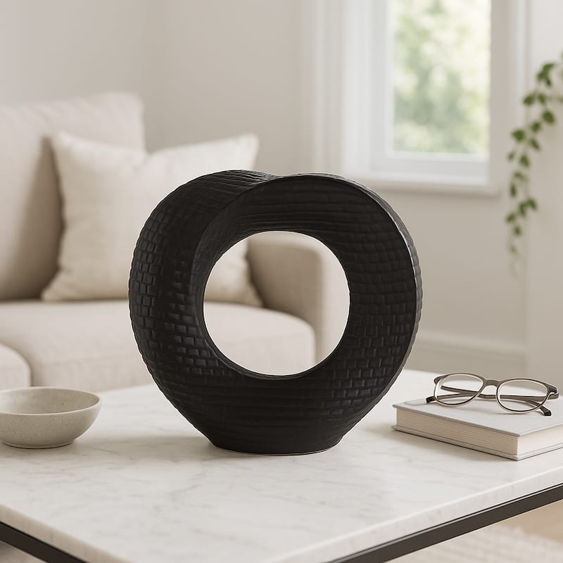 Modern Stone and Ceramic Sculptural with Textured Design