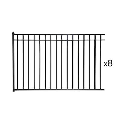 ALEKO 8-Panel Steel Fence Kit - MADRID Style - 8x5 ft. Each - N/A
