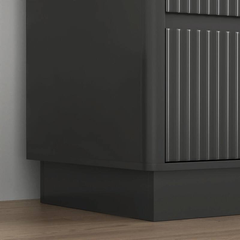 9-Drawer Wide Wood Dresser for Bedroom, 63" Modern Storage Chest, Mid-Century Long Dresser or TV Stand Cabinet