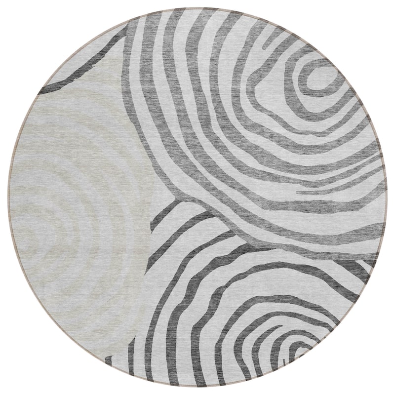 HomeRoots Abstract Transitional Rectangle Outdoor Rug