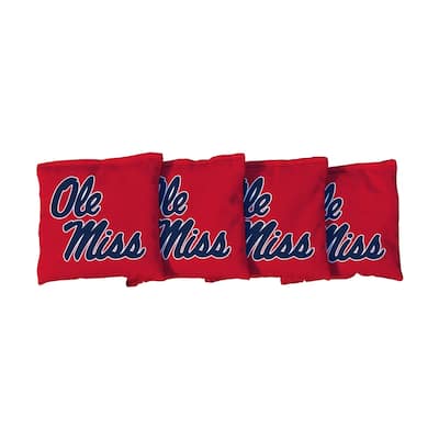 Ole Miss Rebels Red Cornhole Bags
