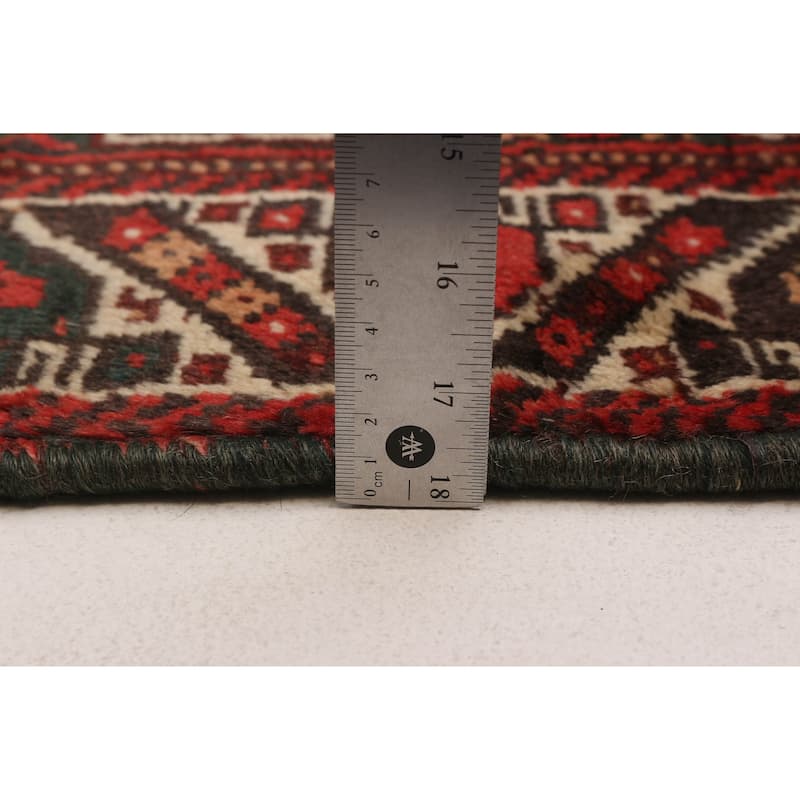 ECARPETGALLERY Hand-knotted Melis Vintage Red Wool Rug - 3'9 x 5'4