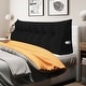 preview thumbnail 16 of 182, WOWMAX Large Reading Wedge Headboard Pillow for Bed Rest Back Support King - Cotton Black