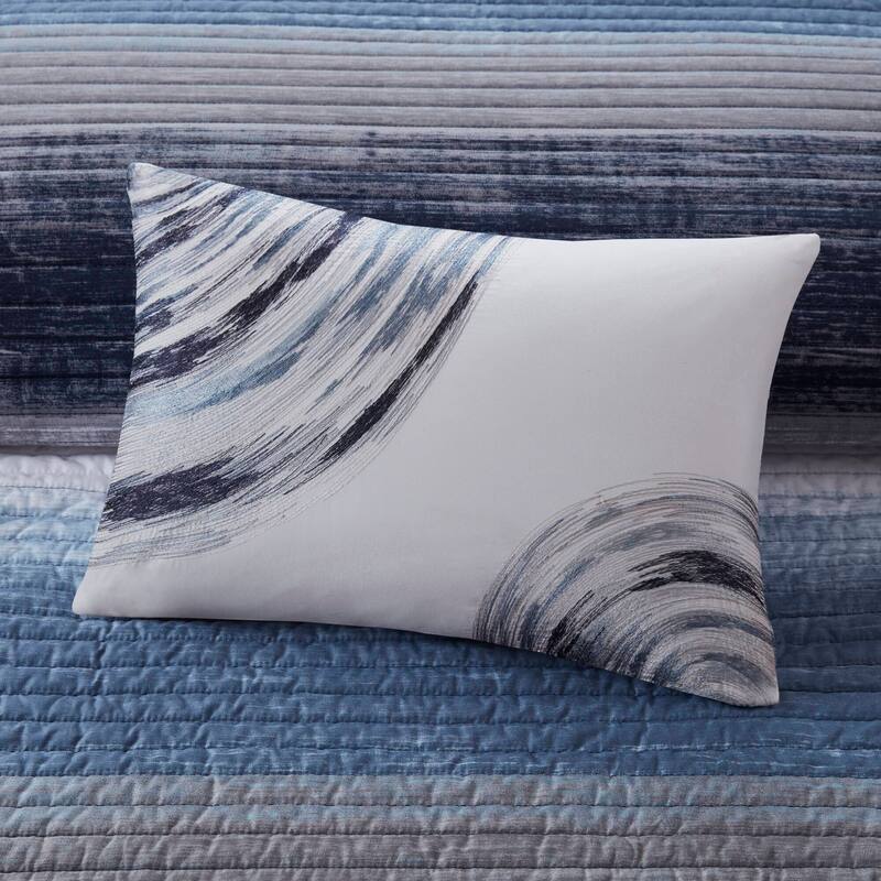 Madison Park Essentials Barret Quilt Set with Cotton Bed Sheets