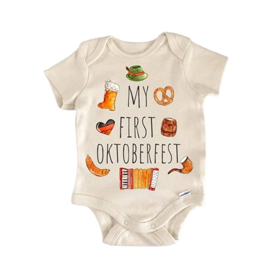 Oktoberfest German Fall - Baby Boy Girl Clothes Infant Bodysuit Funny Cute
