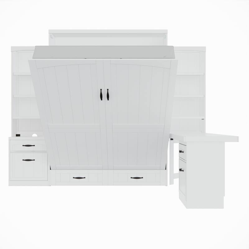 Cape Cod Queen Storage Murphy Bed 2 Pier, Desktop On Sale Bed