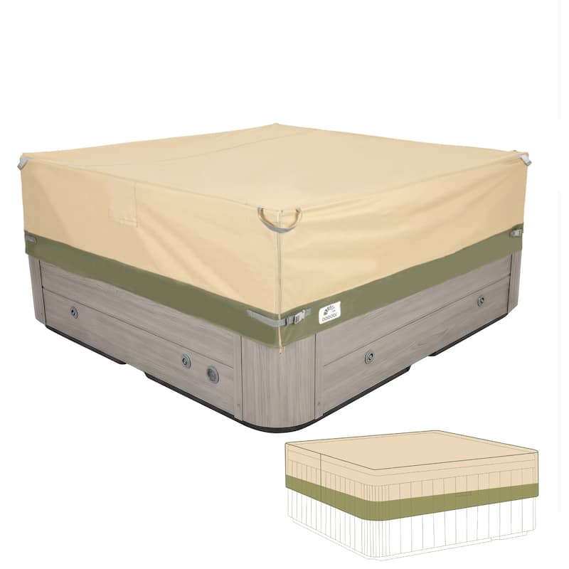 Aoodor Heavy Duty Outdoor Hot Tub Cover