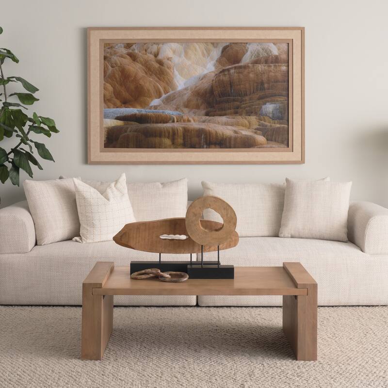 Reinir Red-Brown Marble Chain Link Decorative Object - 14.0L x 4.0W x 0.9H