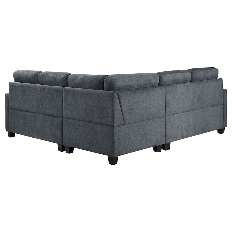Georgina 3-piece Upholstered Sectional Sofa - 84.5" x 79" x 35.25"