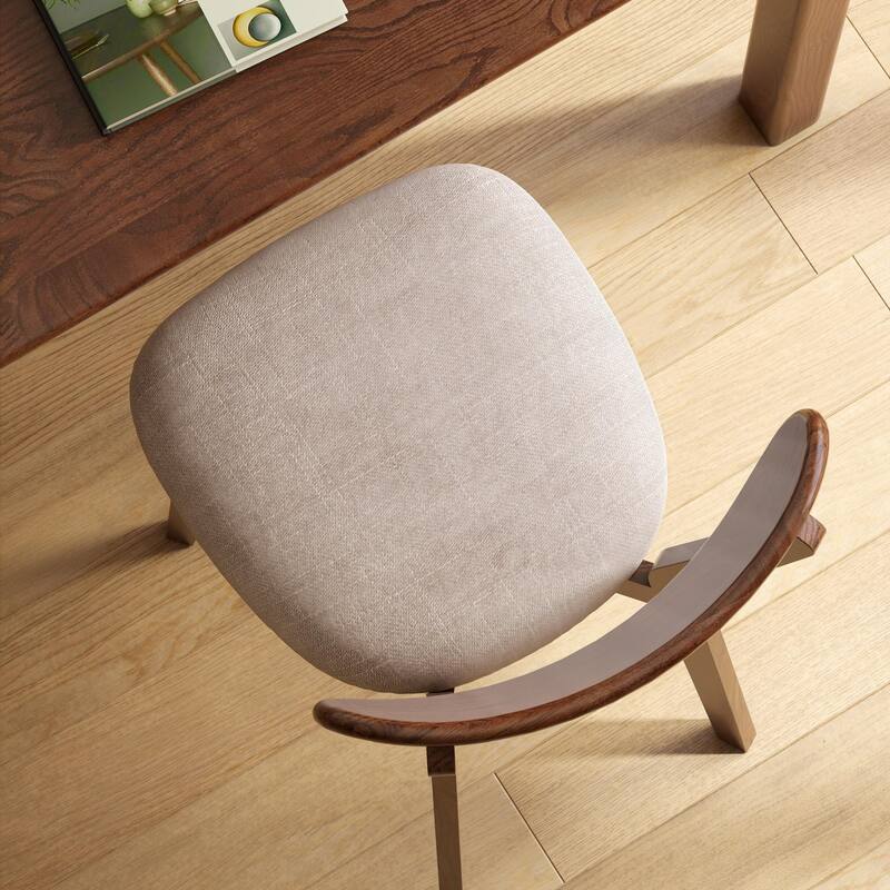 Mid Century Style Solid Wood Frame Dining Chair