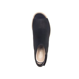 clarks open toe boots